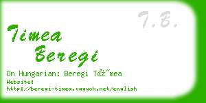 timea beregi business card